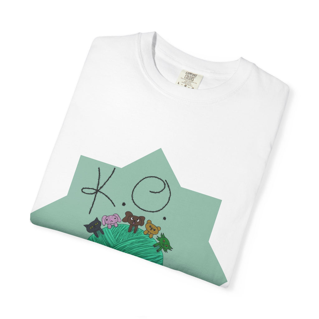 Knitting Joy T‑Shirt — KO Crafts Green Yarn Graphic Tee