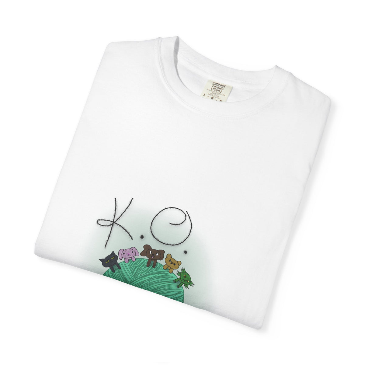 Knitting Joy T‑Shirt — KO Crafts Green Yarn Graphic Tee