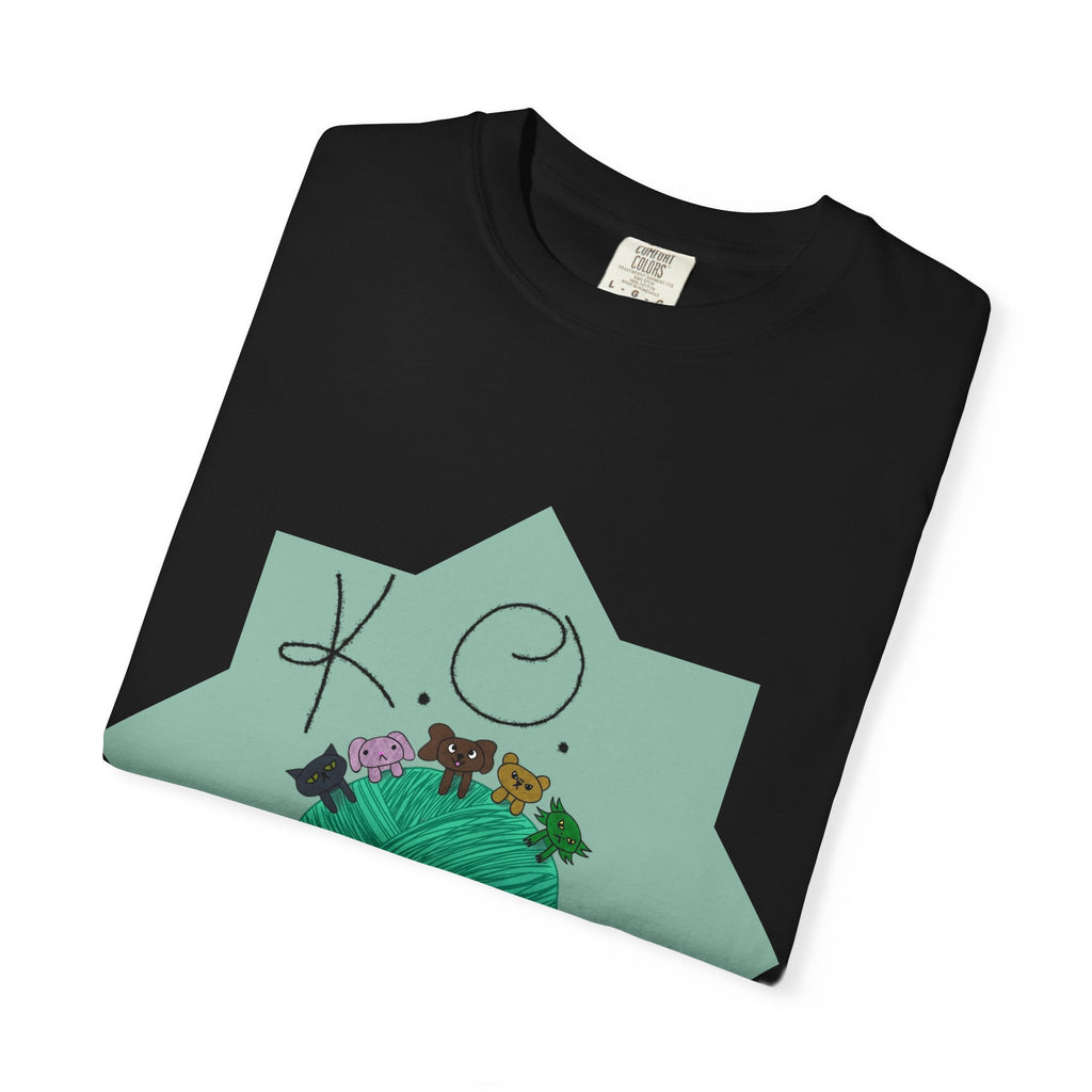 Knitting Joy T‑Shirt — KO Crafts Green Yarn Graphic Tee