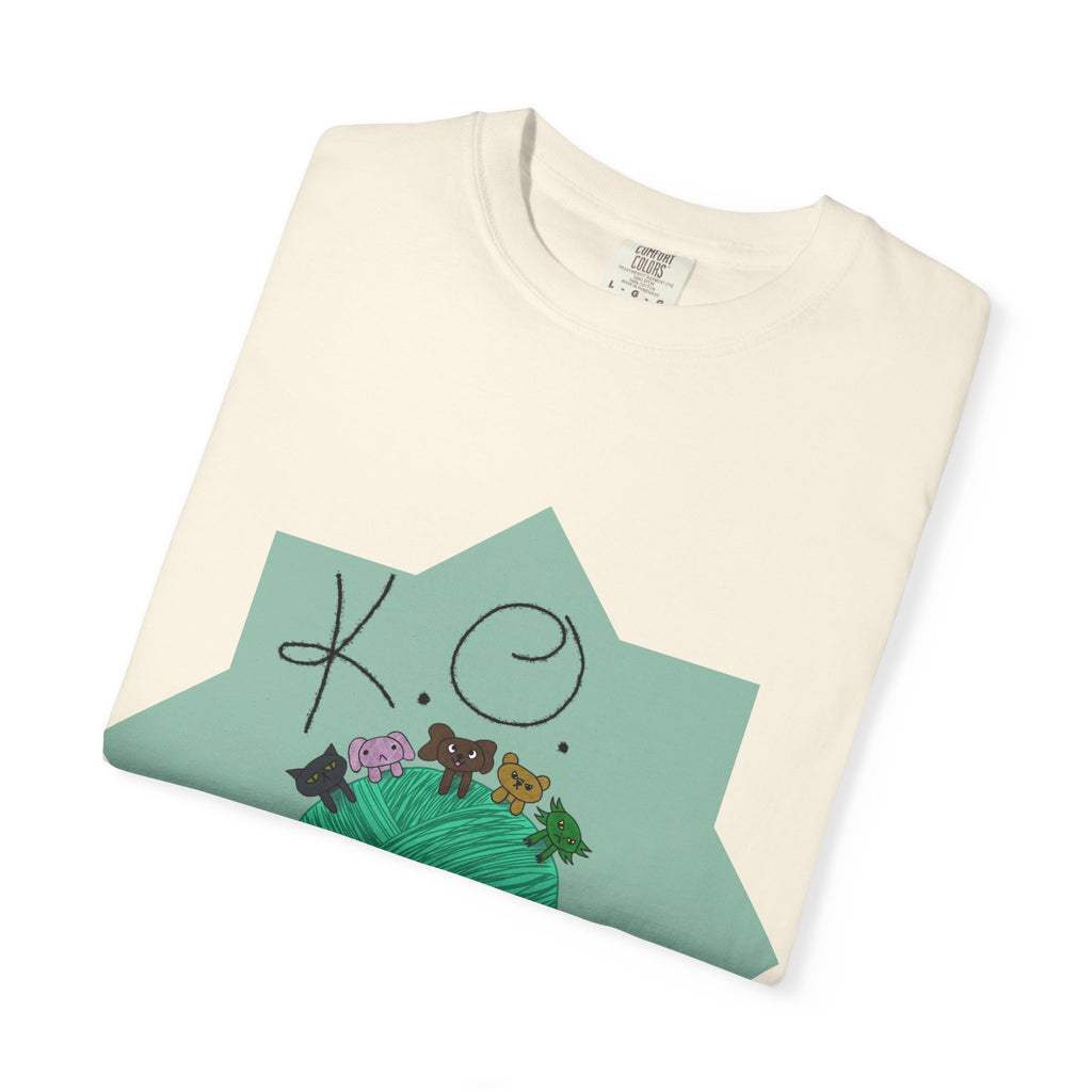 Knitting Joy T‑Shirt — KO Crafts Green Yarn Graphic Tee