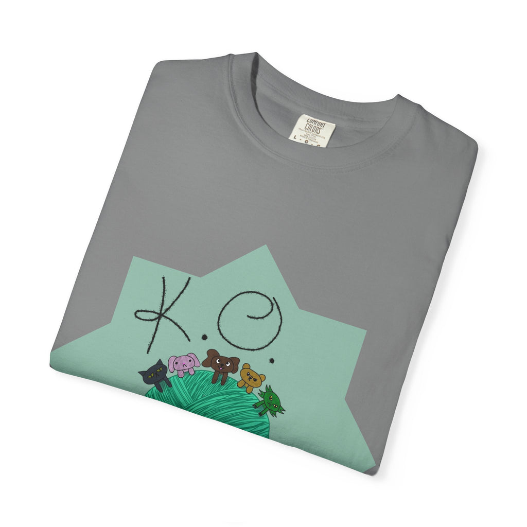 Knitting Joy T‑Shirt — KO Crafts Green Yarn Graphic Tee